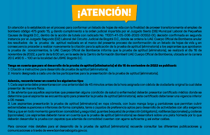 Información importante conformación listado hojas de vida