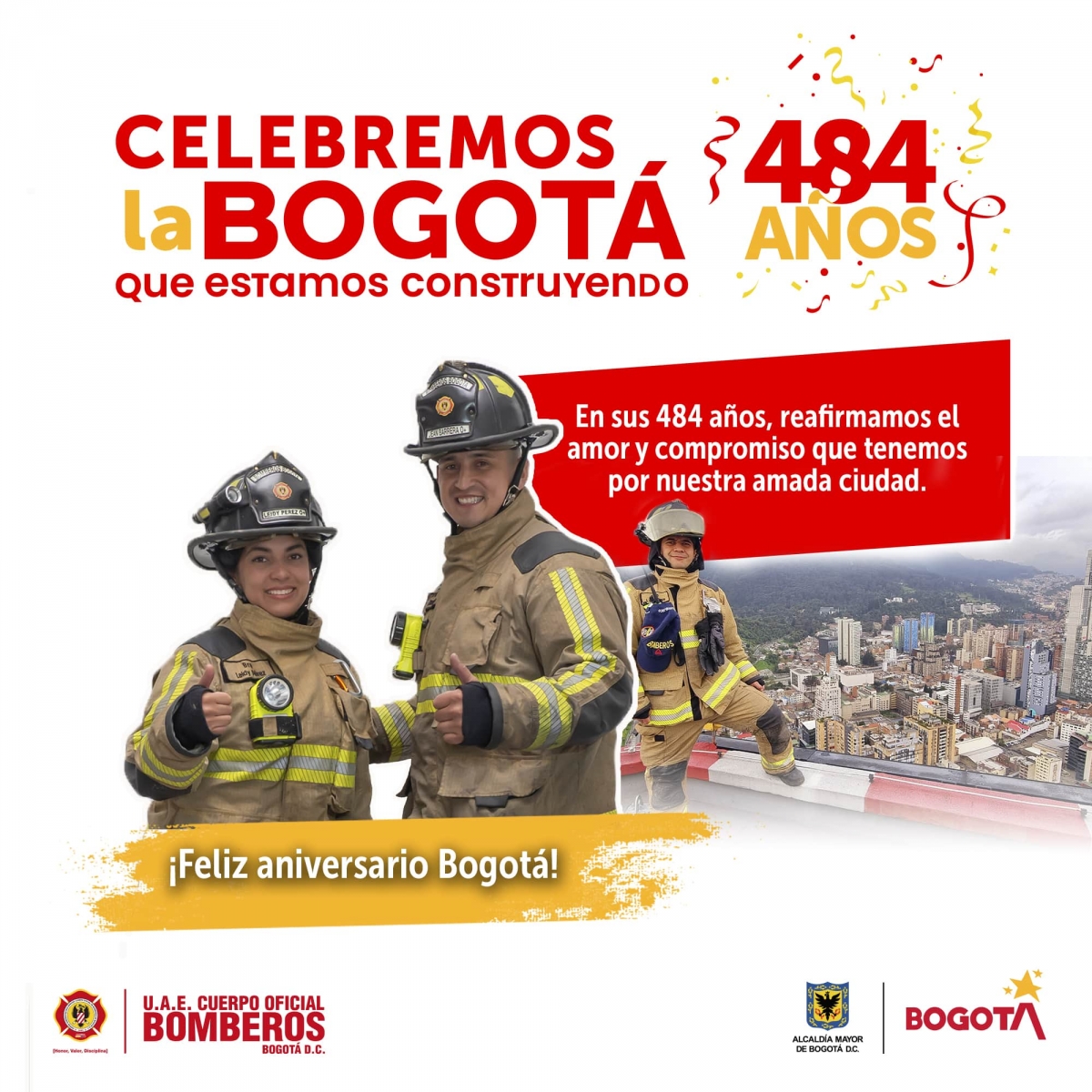 ¡Feliz aniversario Bogotá!
