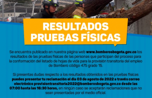 Resultados de Pruebas Físicas