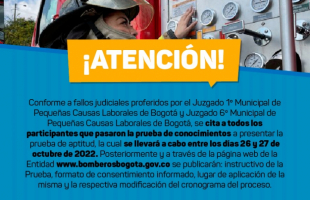 Citación prueba aptitud